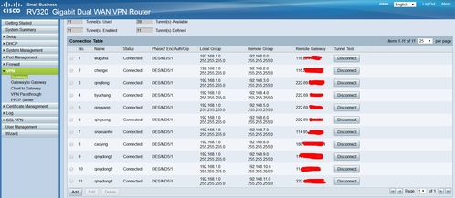 cisco rv320 rv042 rv130产品搭建专网网络